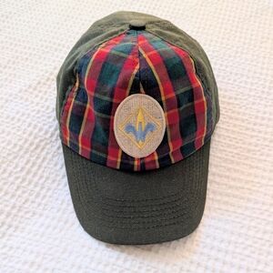 Vintage Boy Scouts Plaid Baseball Cap with Patch